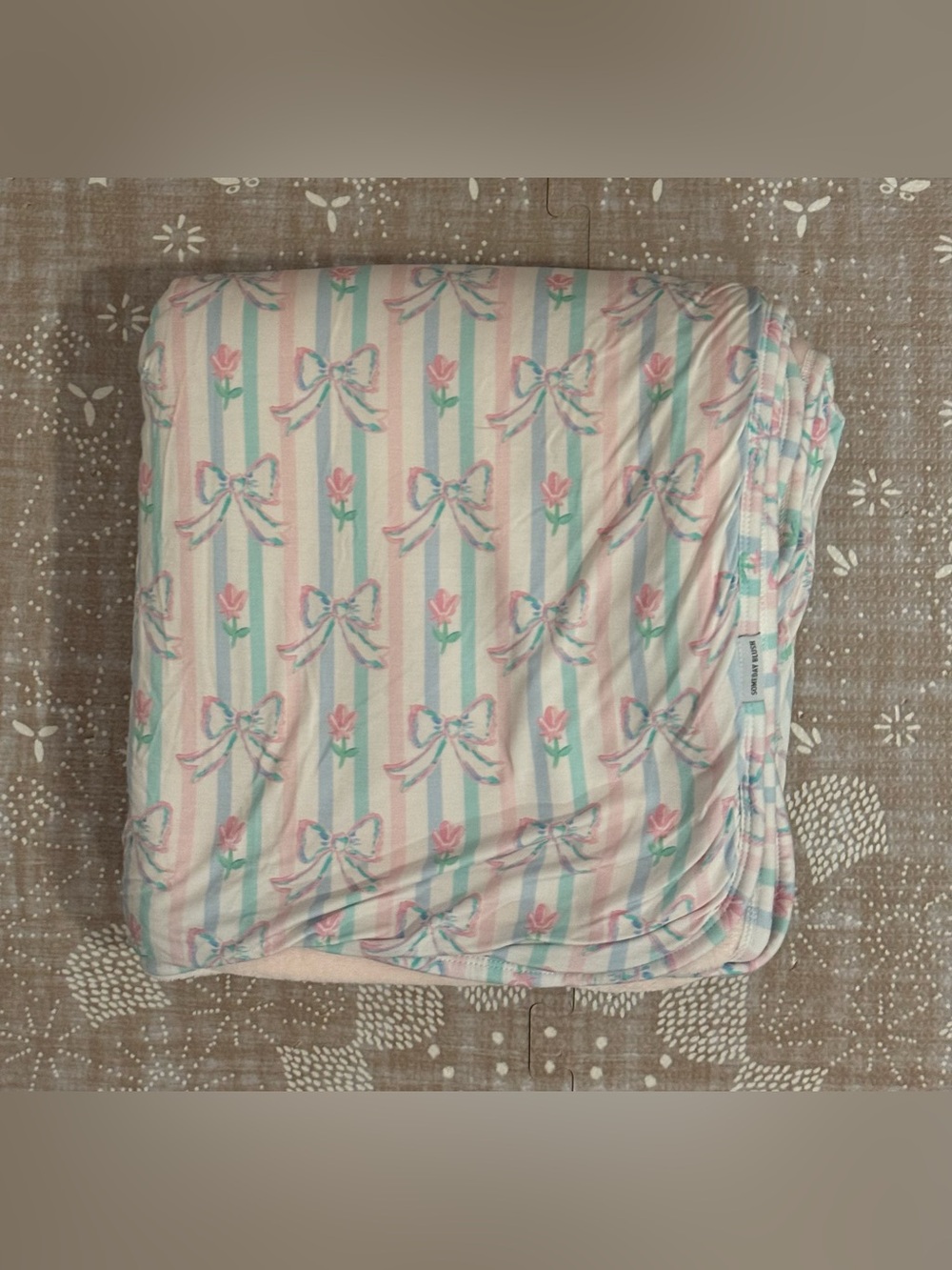 Someday Blush Plush Blanket in Lila - 50” x 50”